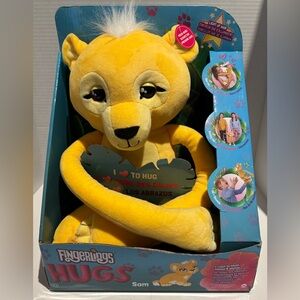 Fingerlings Hugs Sam Interactive Plush Lion Light Up Hair WowWee NEW